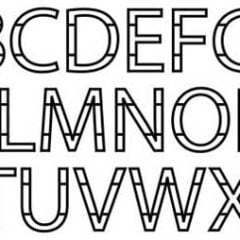 Sans Serif Alphabet Set, CD-6001s, 6 Inches Tall