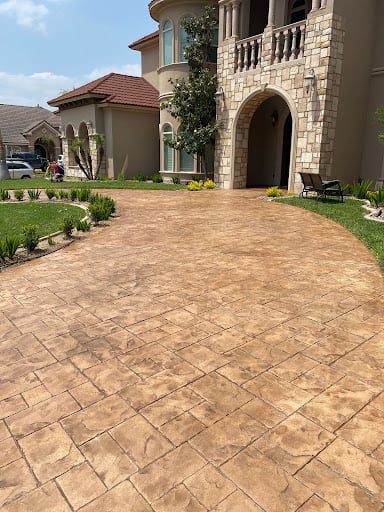 Ashlar Cut Slate 8211 Cappuccino Color Hardener 8211 Autumn Brown Antique Release