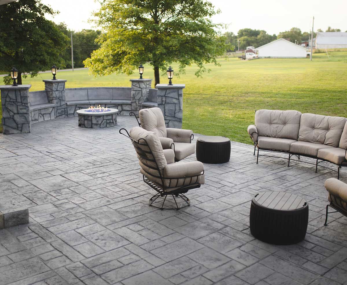 grey decorative concrete