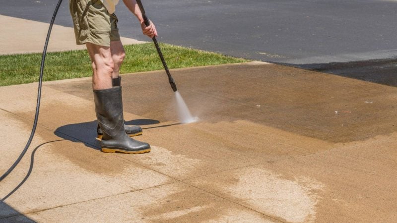 how to clean concrete